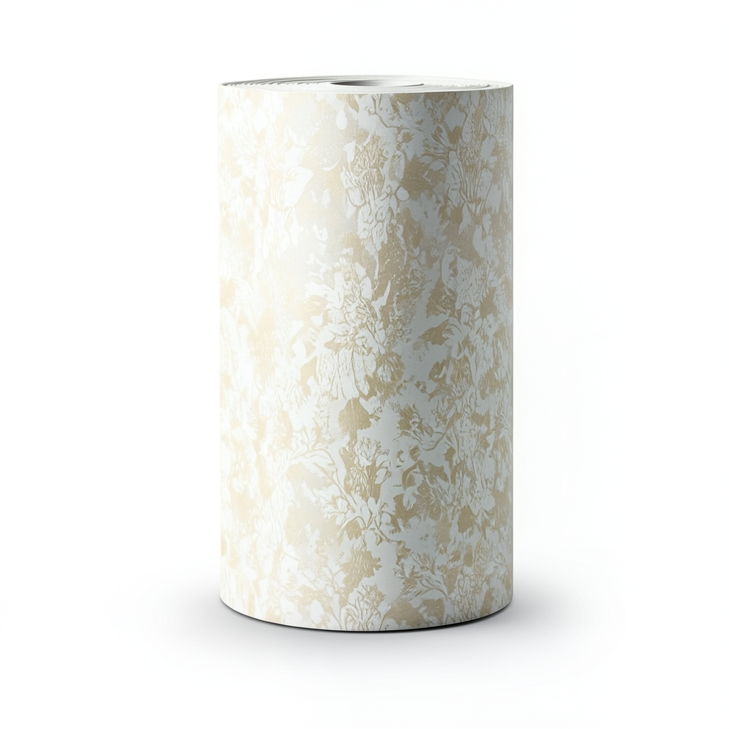 Vinyl Wallpaper Patterned Design 15.6m × 100cm Beige