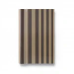 Striped Wallpaper, Vinyl Sheath, Length 15.6m, Width 106cm, brown Color