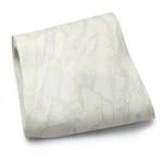 Beige Wallpaper with Gray Pattern, 15.6m × 100 cm Roll