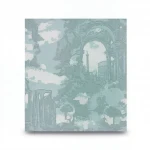 Italian Wall Decoration Grayish-green Color, Length 10m, Width 1.06m, Model Z44932