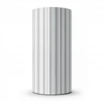 Wallpaper, Striped Design, Light Gray Color, Size 15.6m×106cm