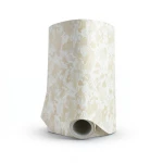 Vinyl Wallpaper Patterned Design 15.6m × 100 cm Beige