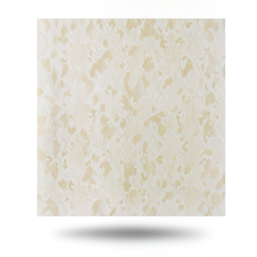 Vinyl Wallpaper Patterned Design 15.6m × 100cm Beige