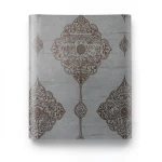 Vinyl Wallpaper Patterned Design 15.6m × 100 cm Gray with Brown Patterns