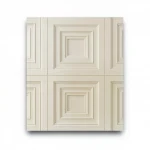 Geometric Wall Decoration, Light Beige Color, Size 10m×1.06m, Model Z46026
