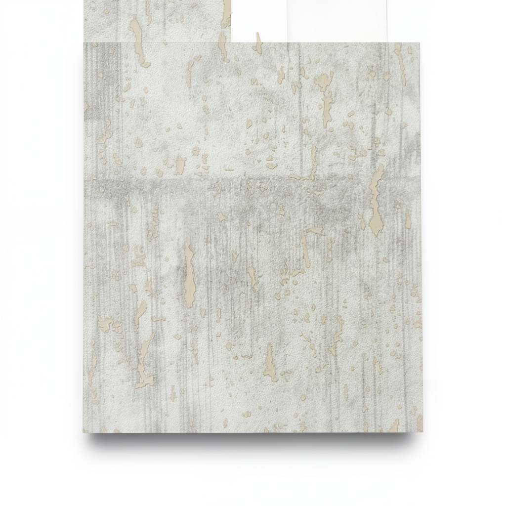 Vinyl Wallpaper Patterned Design Size 15.6m × 100 cm Beige with Gray Pattern