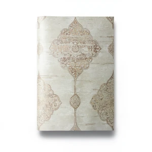 Vinyl Wallpaper Patterned Design 15.6m × 100 cm Beige Brown