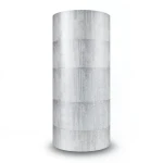 Vinyl Wallpaper Patterned Design 15.6m × 100 cm Gray