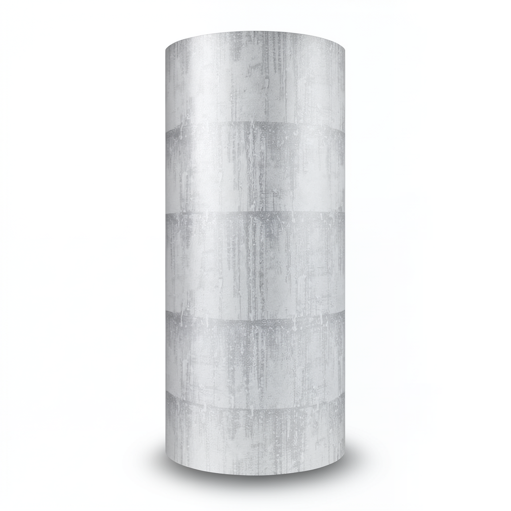 Vinyl Wallpaper Patterned Design 15.6m × 100 cm Gray
