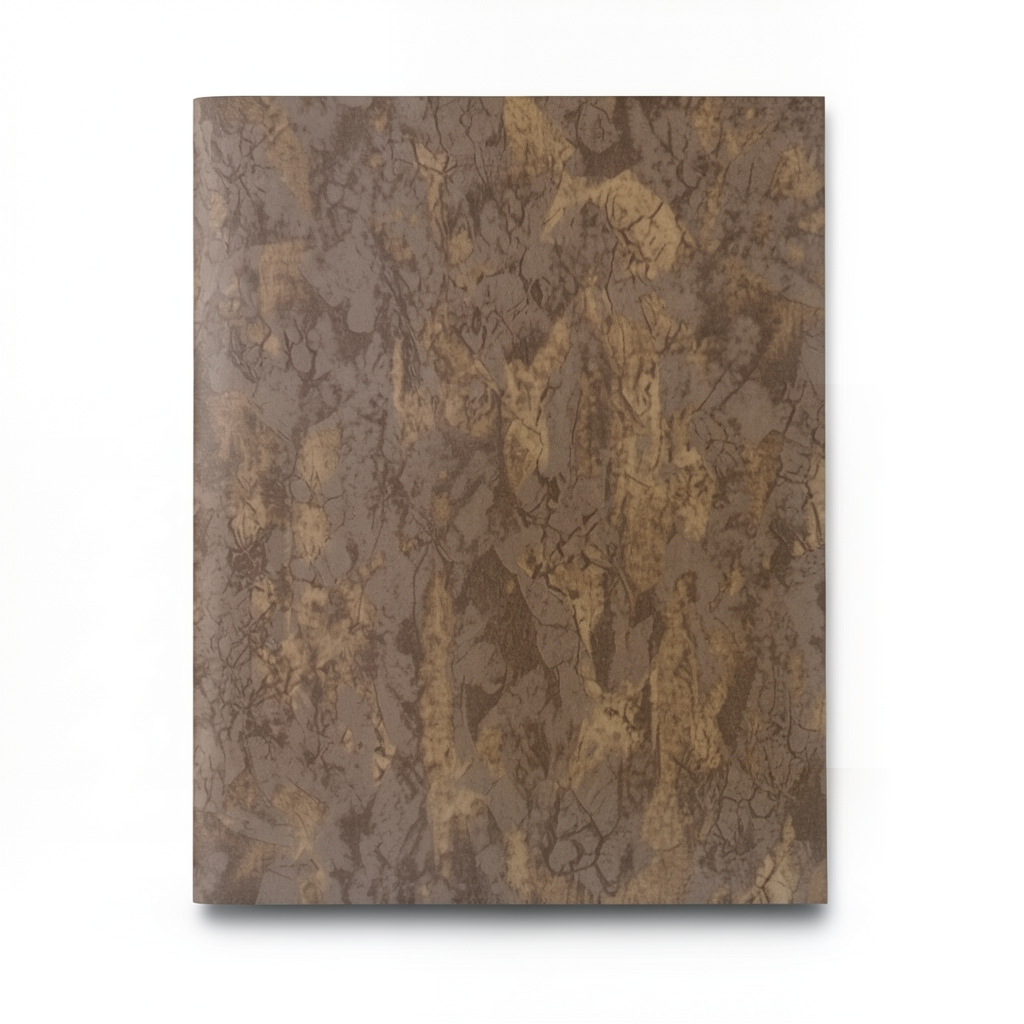 Vinyl Wallpaper Engravings Design 15.6m × 100 cm Brown with Beige Veins