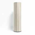 Striped Wallpaper, Vinyl Sheath, Length 15.6m, Width 106cm, Beige with brown stripes Color