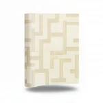 Wallpaper, Striped Design, beige Color, Size 15.6m×106cm 