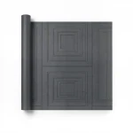 Geometric Wall Decoration, Dark Gray Color, Size 10m×1.06m, Model Z46027