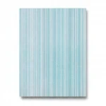 Wallpaper, Striped Design, Cyan with gray color, Size 15.6m×106cm