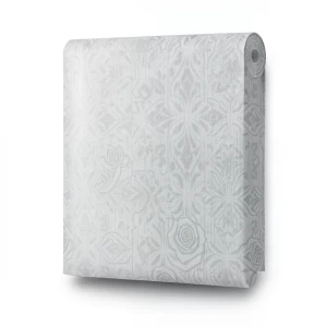 Rose Wallpaper Gray Color 15.6m x 106cm Roll