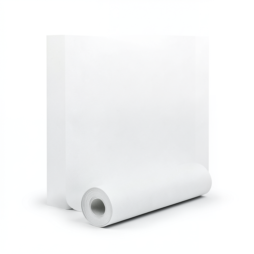 Plain Wallpaper 15.6m x 100cm White-Gray Color