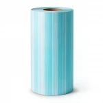 Wallpaper, Striped Design, Cyan Color, Size 15.6m×100cm 
