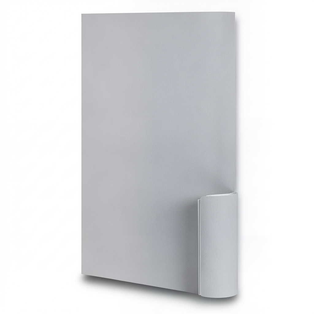 Plain Wallpaper 15.6m x 100cm Faint Grey Color
