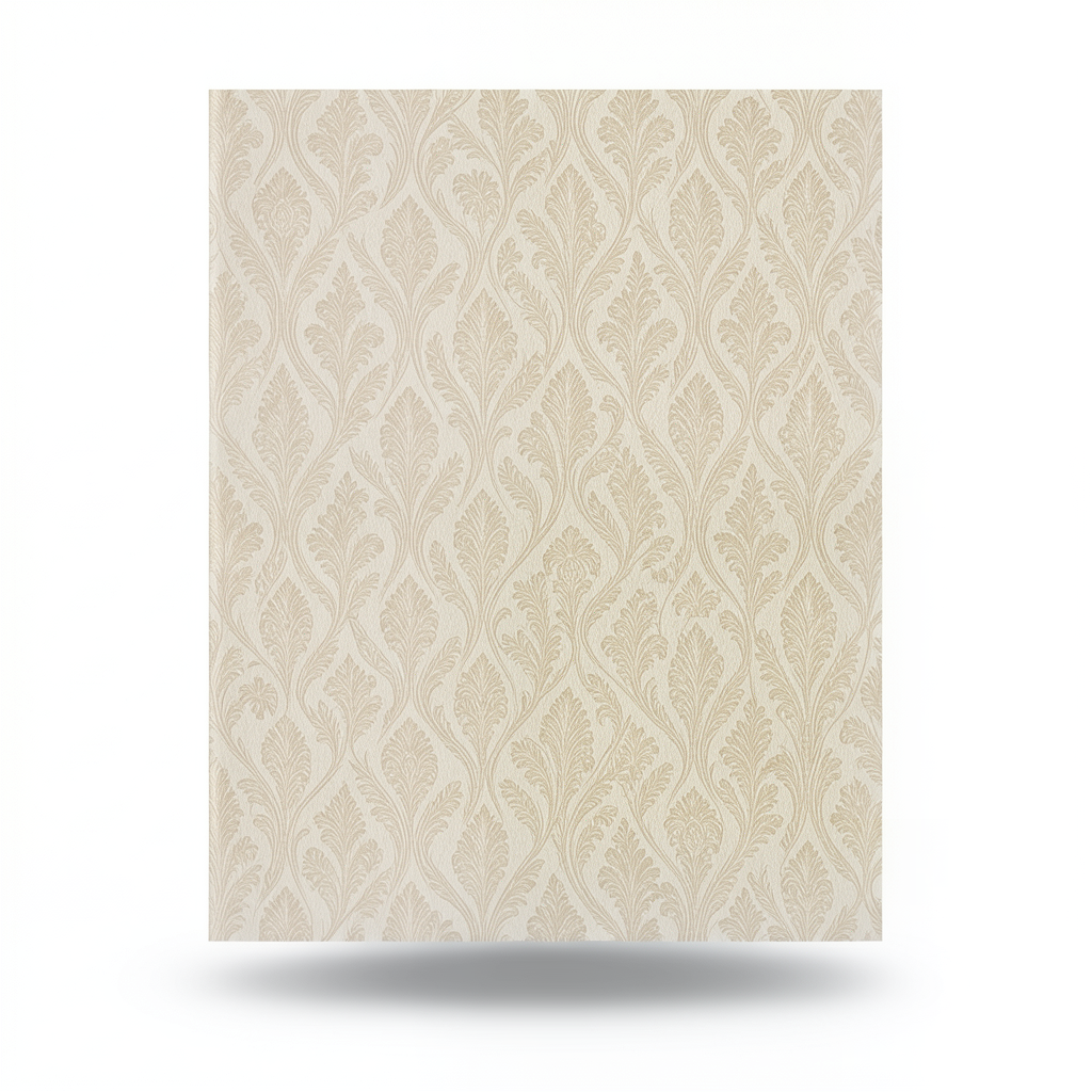 Vinyl Wallpaper Patterned Design 15.6m × 100 cm Beige