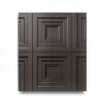 Geometric WallPaper, Dark Brown Color, Size 10m×1.06m, Model Z46028  