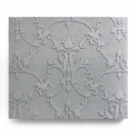Italian Wall Covering Length 10m, Width 1.06m, Gray Color, Model Z46033 
