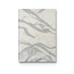 Wall Covering with Wave Design 15.6m x 100 cm, Beige Gray