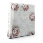 Floral Wallpaper Vinyl Wrap 15.6m x 106cm White Red Brown Grey