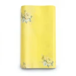 Floral Wallpaper Vinyl Wrap 15.6m x 106cm Yellow with Green and Grey