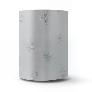 Floral Wallpaper Vinyl Wrap 15.6m x 106cm Gray
