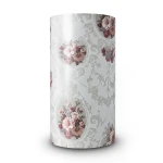 Floral Wallpaper Vinyl Wrap 15.6m x 106cm White Red Brown Grey