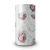 Floral Wallpaper Vinyl Wrap 15.6m x 106cm White Red Brown Grey - Image 1