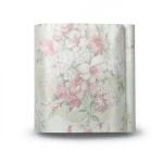 Floral Wallpaper Vinyl Wrap 15.6m x 106cm Pink White Beige