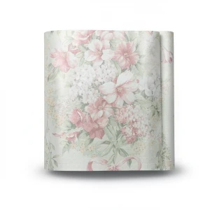 Floral Wallpaper Vinyl Wrap 15.6m x 106cm Pink White Beige