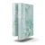 Floral Wallpaper Vinyl Wrap 15.6m x 106cm Cyan Green Grey - Image 1