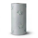 Floral Wallpaper Vinyl Wrap 15.6m x 106cm Gray with Green and Blue