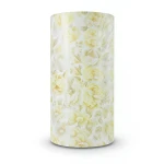 Floral Wallpaper Vinyl Wrap 15.6m x 106cm Yellow White Grey
