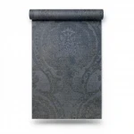 Italian wallpaper, size 10 m x 0.73 m, dark gray color, model 310013