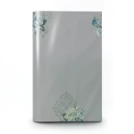 Floral Wallpaper Vinyl Wrap 15.6m x 106cm Gray with Green and Blue