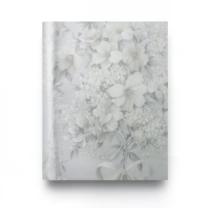 Floral Wallpaper Vinyl Wrap 15.6m x 106cm Gray