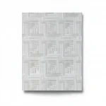 Italian Wallpaper Gray Color, Length 10m, Width 1.06m, Model Z44926