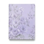 Floral Wallpaper 15.6m x 106cm Light Purple with Gray