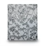 Floral Wallpaper 15.6m x 106cm Light Gray/Dark Gray