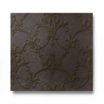 Classic Wall Decoration, Dark Brown Color, Size 10m×1.06m, Model Z46038 