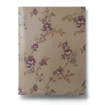 Floral Wallpaper 15.6m×106cm Brown with Purple