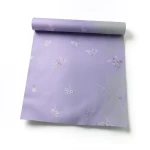 Floral Wallpaper 15.6m×106cm Purple on Gray
