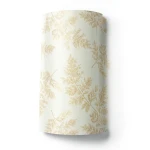 Leaf Patterned Wallpaper 15.6m x 106cm Floral Gold & Beige