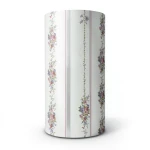 Floral Wallpaper 15.6m x 106cm Red, Purple, Green with Silver & Grey