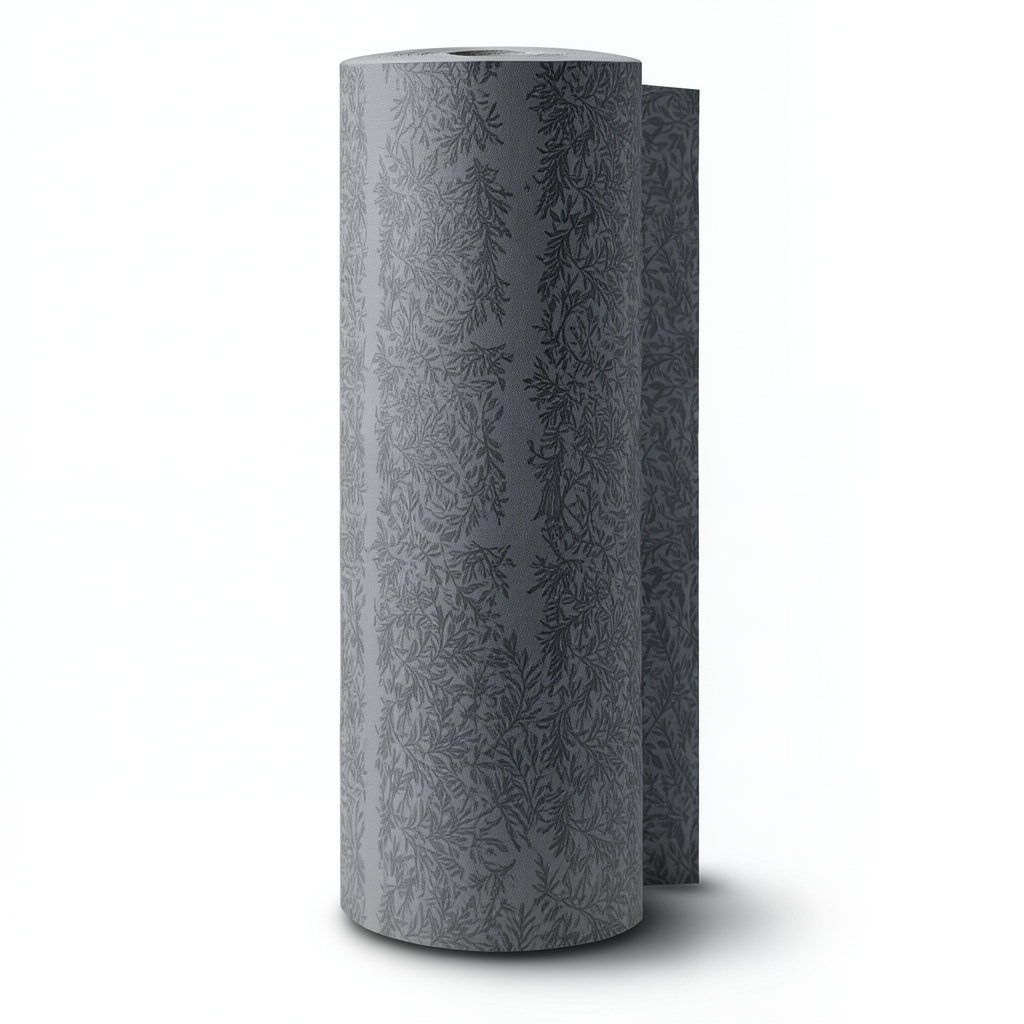 Tree Patterned Wallpaper 15.6m×106cm Dark Gray Color
