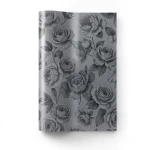 Floral Wallpaper Vinyl Wrap 15.6m x 106cm Gray