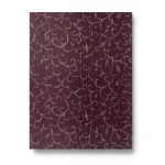 Leaf Patterned Wallpaper 15.6m x 106cm Dark Red